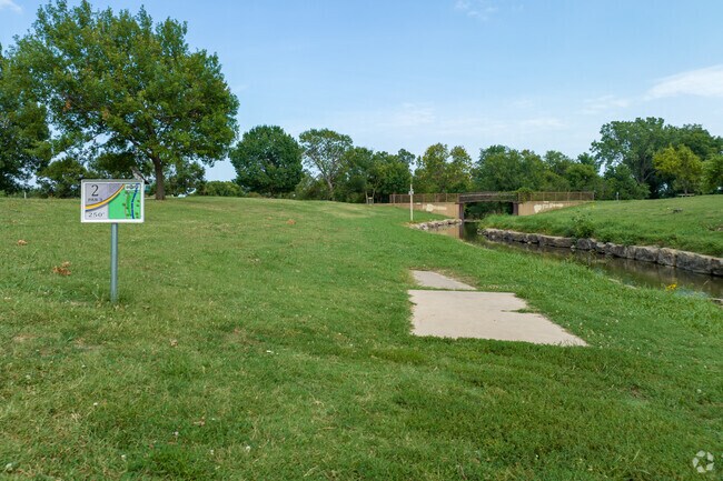 Disc golf is a popular sport in McClure Park.