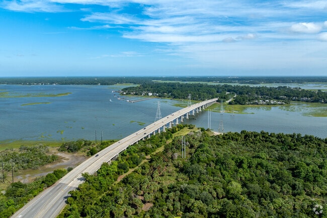 Windmill Harbour sits just off the Graves Bridge going to Hilton Head.