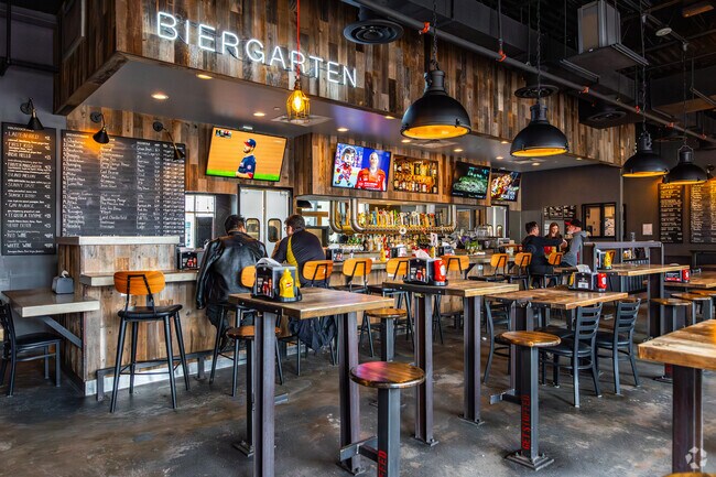 Dog Haus Biergarten is a trendy burger and hot dog spot in Kentlands.