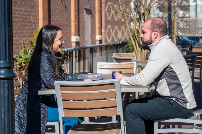 Westchester Commons offers multiple dining options with outdoor seating to enjoy the day.