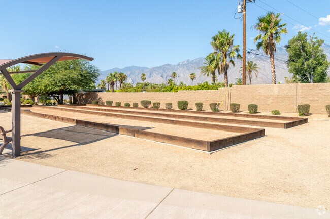 Bocci Ball courts located inside Gateway Park.