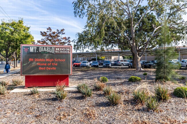 Mt. Diablo High School offers career programs and serves Bay Point West students.