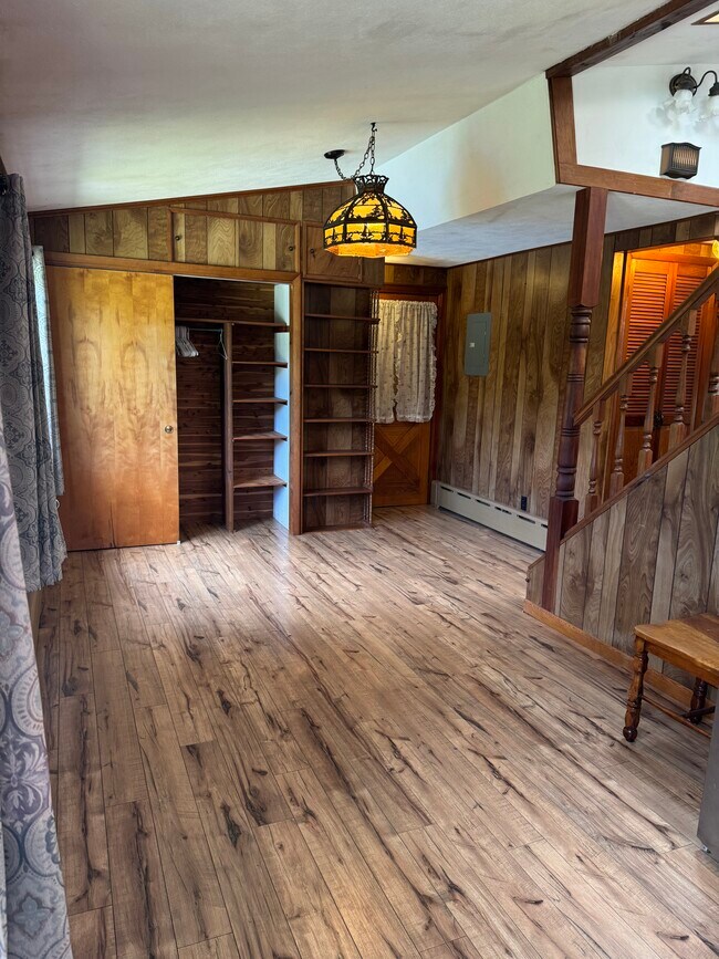 View of cedar closet and entry