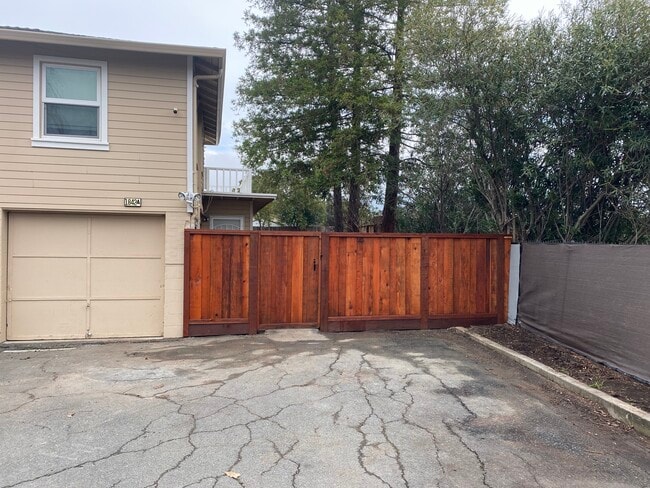 Garage and front gate