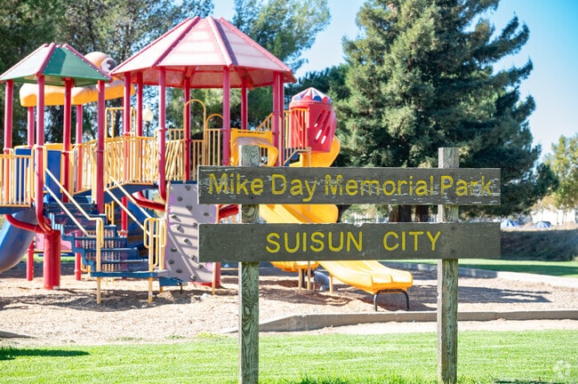 Families are welcome in Suisun City at parks such as Mike Day Memorial Park.