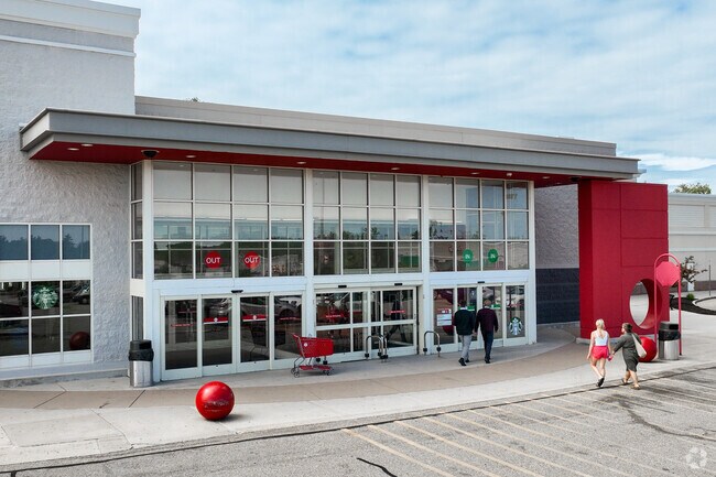 The modern Target store is conveniently situated just a short drive from North Biddeford.