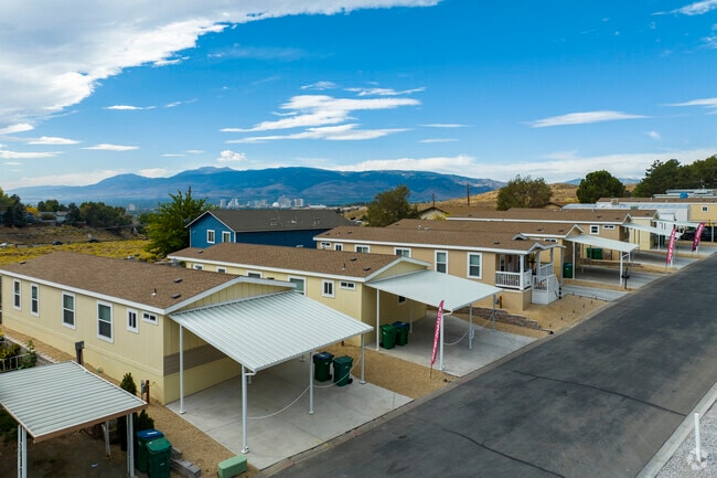 Many of the mobile homes in Wildcreek have top tier views of the city.