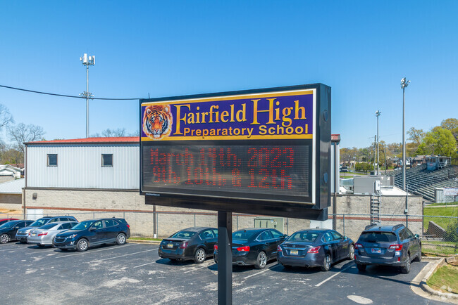 Signage for Fairfield High Preparatory School.