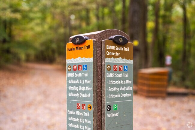 Germania Park is close to Red Mountain park and it's 1,200 acres of walking trails.