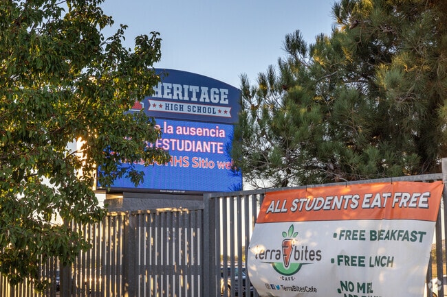 Students enjoy the benefits of a great education at Heritage High School in Menifee.