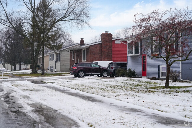 Rows of split-level homes are scattered throughout West Merrillville.
