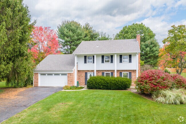Colonial single family homes offer plenty of space for families in Brighton Township.