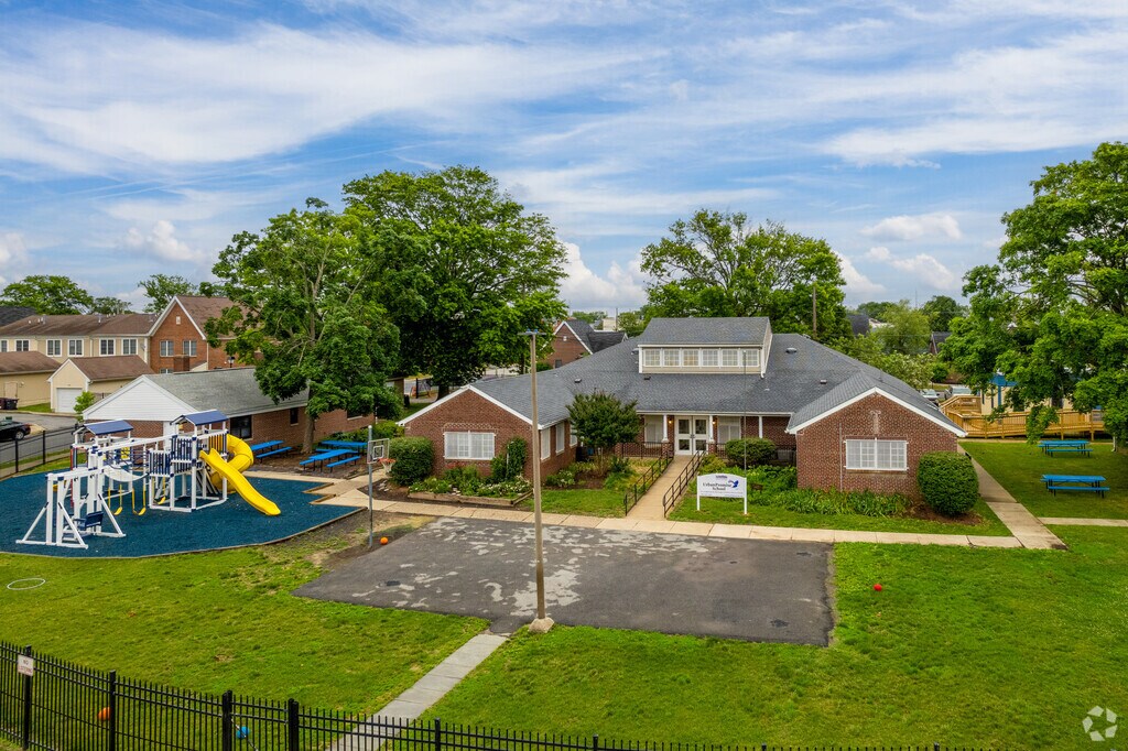 An aerial view over Urban Promise School in Wilmington, DE.