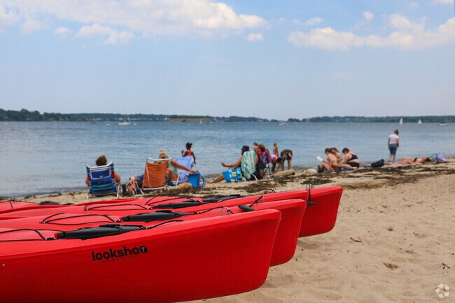 Residents in Downtown Portland flock to  East End Beach for summer fun.