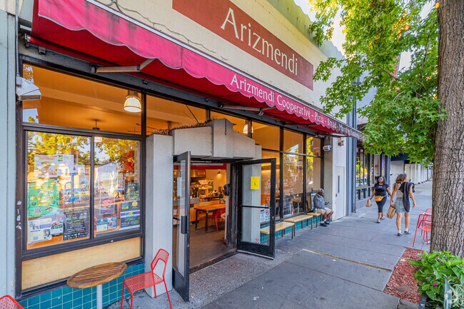 Arizmendi Bakery is a simple, worker-owned bakery known for delicious thin-crust pizza.
