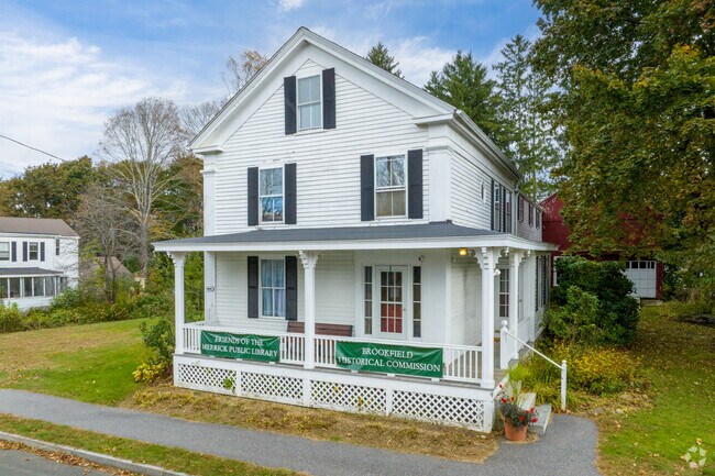 Friends of Merrick Public Library and Brookfield Historical Commission occupy this farmhouse.