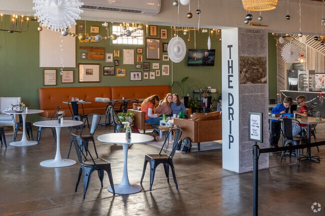 The Drip in Cleveland serves up fresh coffee and pizza in Cleveland.