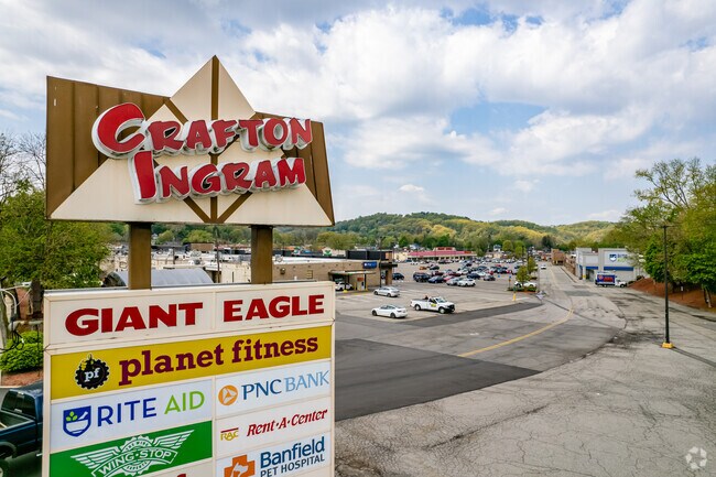 Crafton Ingram Shopping Center serves the Ingram area with stores and restaurants for the people of Ingram.