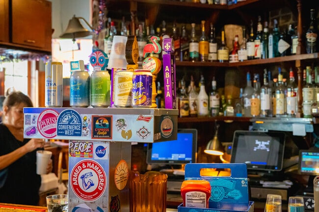 Local and domestic beers are on tap at the Dry Dock Cafe in Algiers Point.