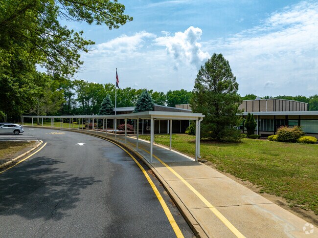 Drop off area at Pine Brook Elementary.