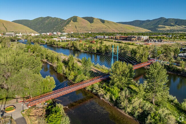 California Street Bridge provides passage of the Clark Fork River.