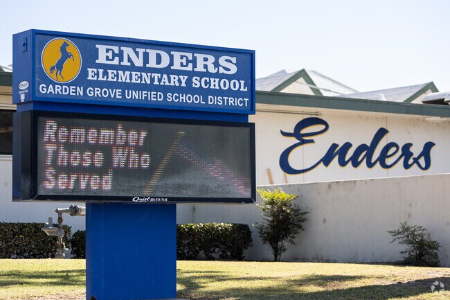 Enders Elementary School is located on Springdale Street in Garden Grove.