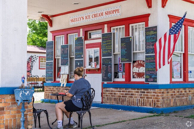 Skelly Ice Cream Shoppe is a local favorite for ice cream and burgers.