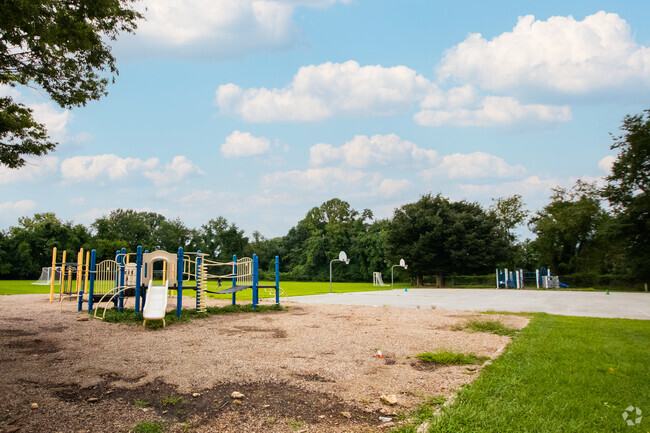 Kemp Mill Elementary also has a second playground behind the building.