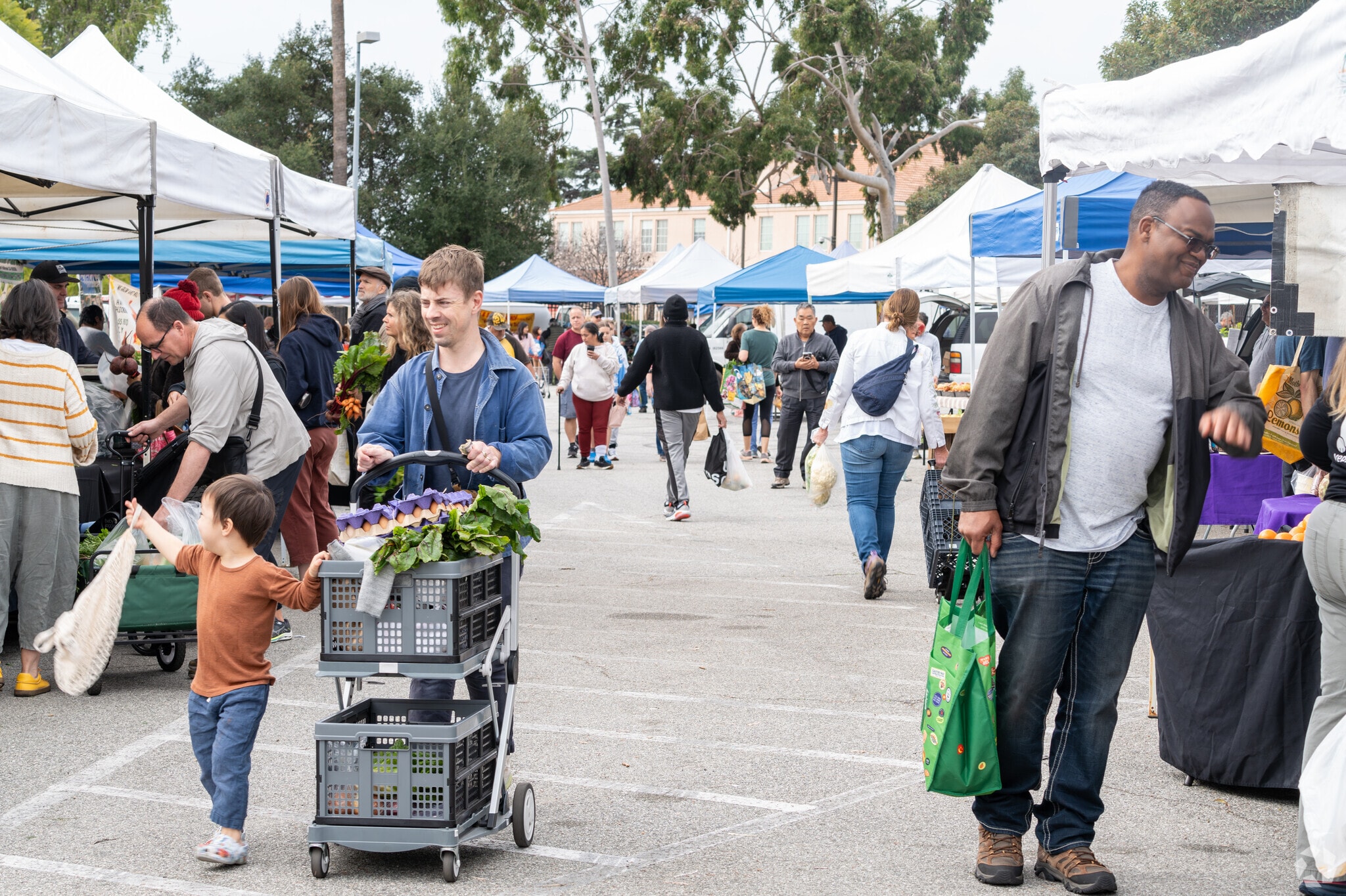 Just a little North of Madison Heights is the Pasadena Victory Farmers Market, a popular weekly