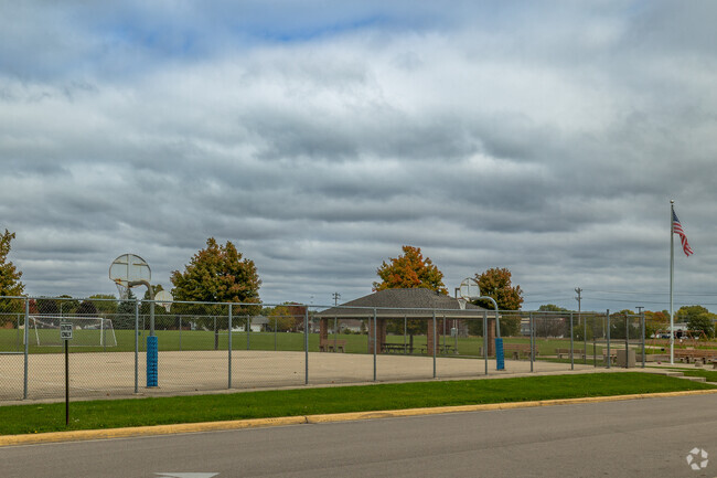 South Prairie Elementary School  fields all fenced around to keep kids safe in Sycamore.