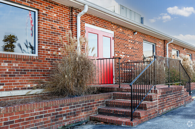 Gospel Light Christian Academy's entrance is warm and inviting.