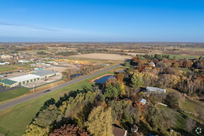 County roads in Nowthen wind through open landscapes and farmland.