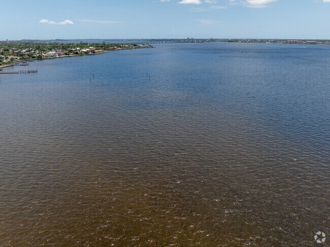 The scenic beauty of the Caloosahatchee river it's just to the north of Palm Lake Park.