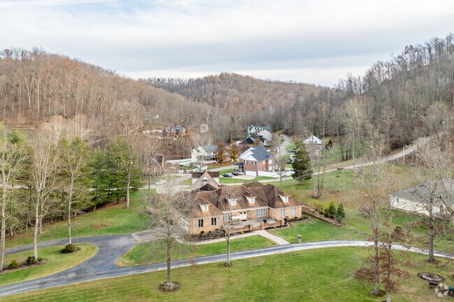 There is typically more space between homes in Shoals.