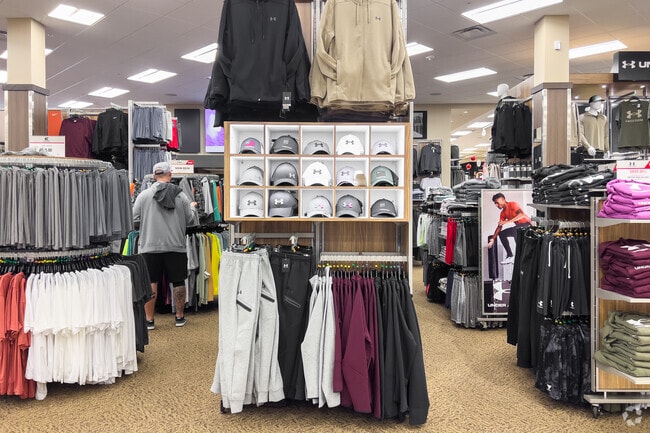 Shop for sports apparel at Scheels near Park Meadows.