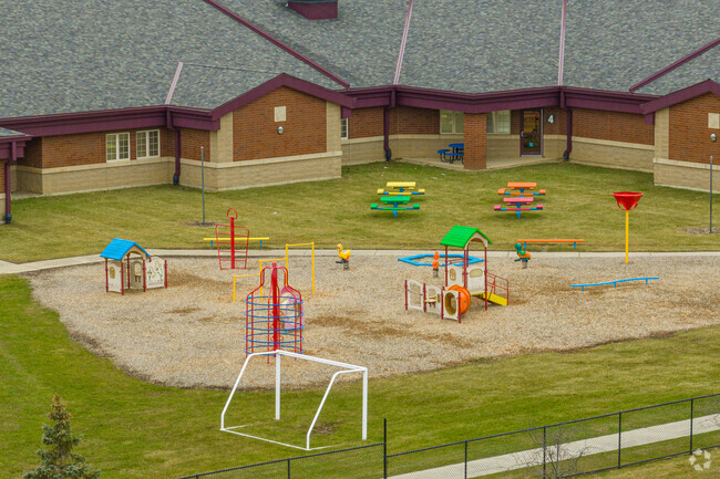 Fort Wayne's Covington Elementary School has a nice playground for the students.