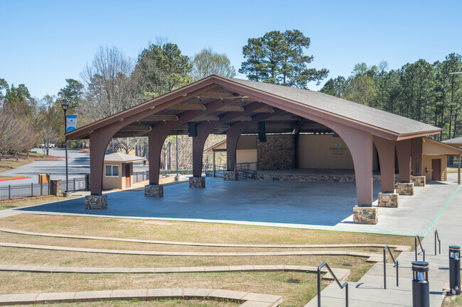 Residents in Newtown can enjoy summer nights at Mark Burkhalter Amphitheater for concerts.