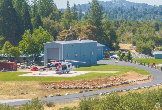 Tuolumne County is prone to wild fires.  Cal Fire in Columbia, Ca. is always there to lend a hand.