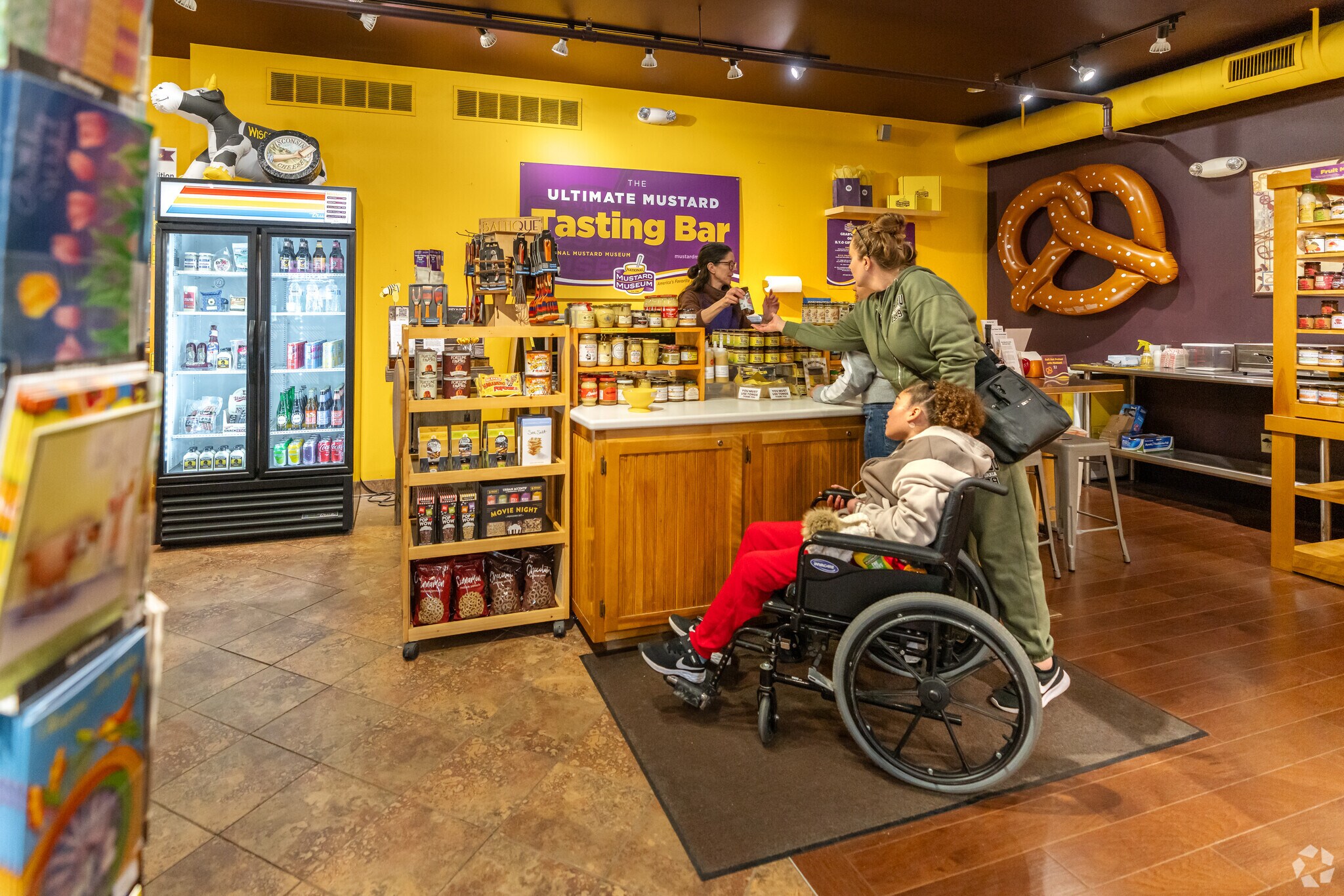 The National Mustard Museum in Downtown Middleton has hundreds of mustards at the tasting bar.
