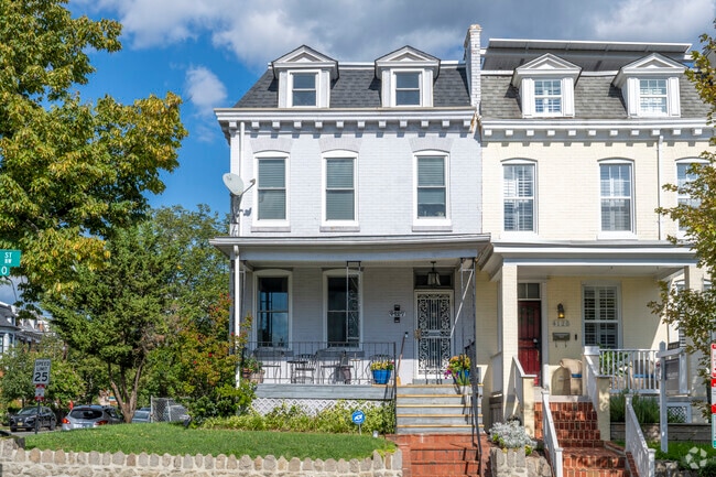 Even the most humble row homes fetch a high price in this desirable DC neighborhood.