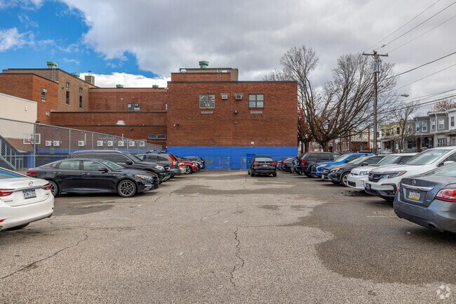 Faculty and staff enjoy a private parking lot at William F. Harrity Elementary Public School.