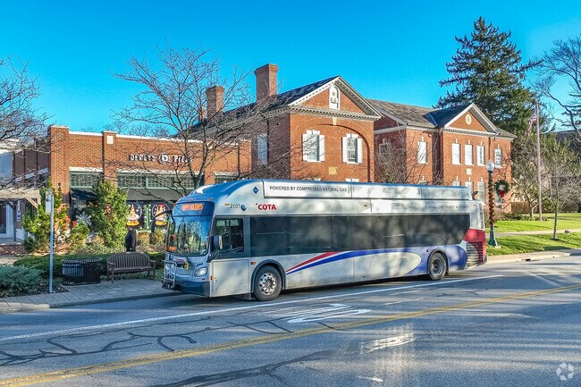 COTA bus service is available along Linworth Road in Indian Hills and N High Street.
