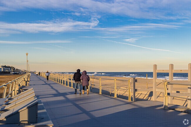 Take a walk along the boardwalk in Spring Lake.