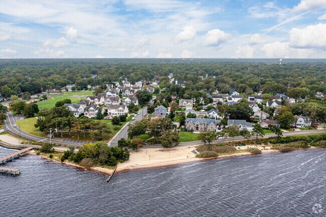 Pine Beach is well known water front vista in Pine Beach, NJ.