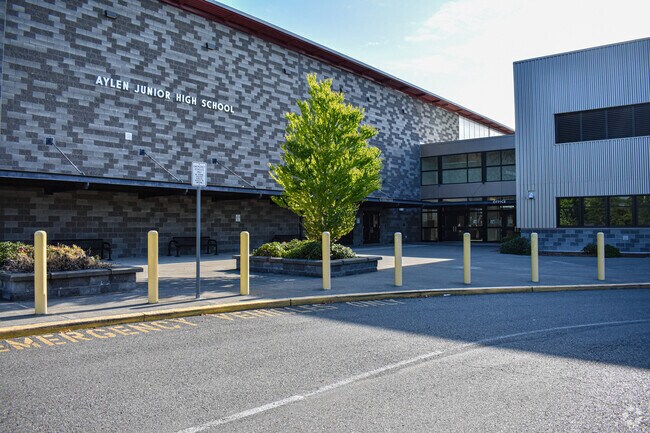 Aylen Jr High School is located in the Downtown Puyallup neighborhood.