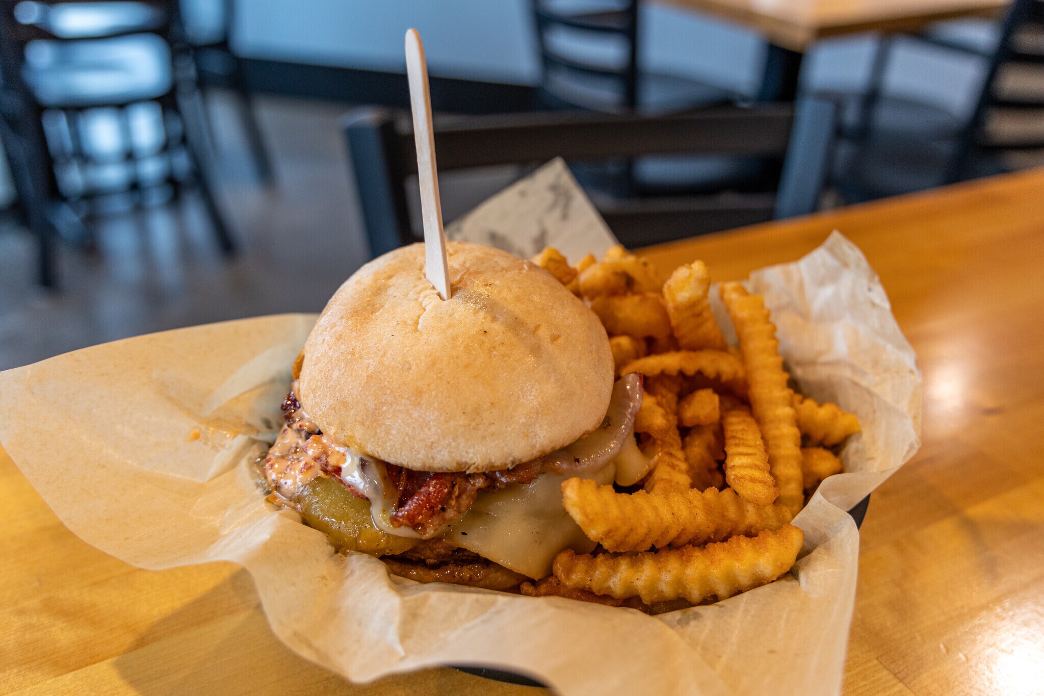 The Peppered Pig borders the North side of Weatherly Heights and serves up fantastic local fare.