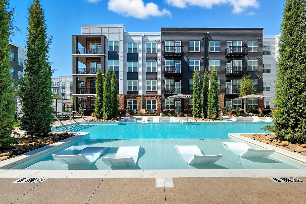 Dive in and cool off in the sparkling pool