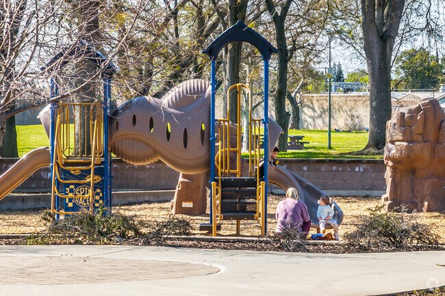 Your kids will love the playground at White Rock Community Park.