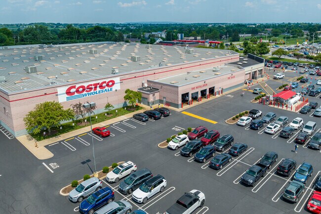 A Costco can be found near Witmer, which also has a gas station.