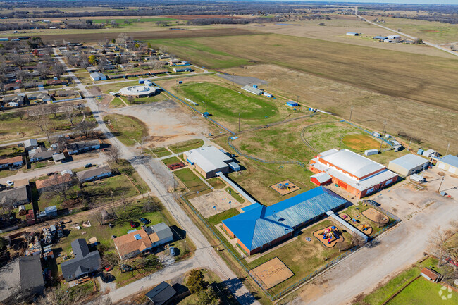 Aerial view of the Paoli Elementary School.